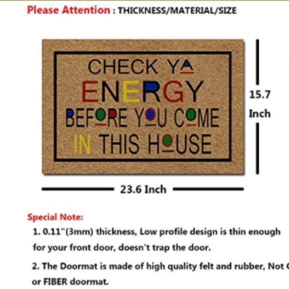 CUSTOM LUXURY WELCOME OUTDOOR/INDOOR DOORMAT - Picture 3 of 4